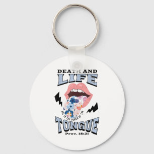 Death And Life Tongue Christian  Keychain