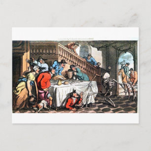 Death and the fox hunt postcard