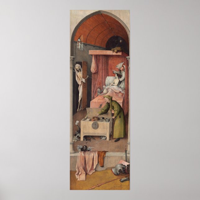 Death and the Miser by Bosch - Poster (Front)