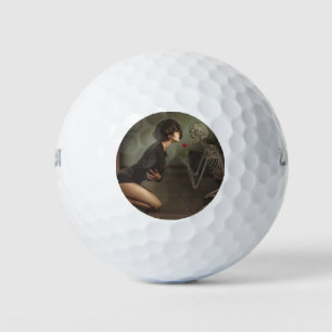 Death and the Young Woman Golf Balls