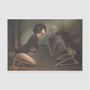 Death and the Young Woman Tissue Paper