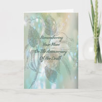 Death Anniversary Card for Mom