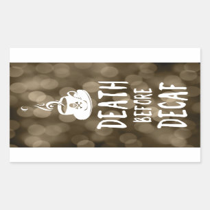 death before decaf bokeh sticker