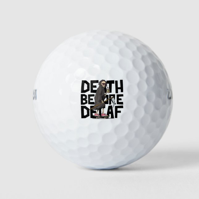 Death Before Decaf Golf Balls (Front)