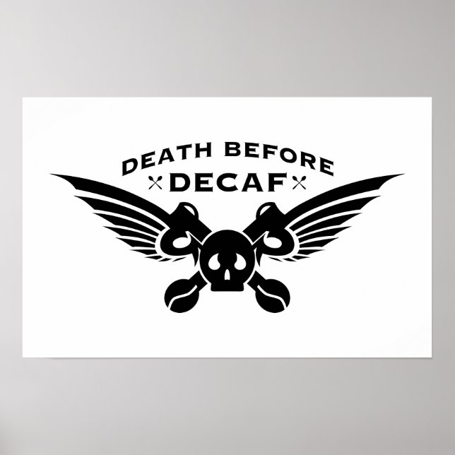death before decaf poster (Front)