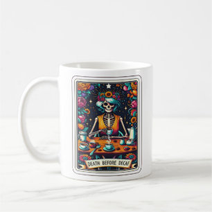 Death Before Decaf Tarot Card Collection Coffee Mug