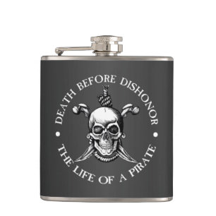 Death Before Dishonour Flask (grey)