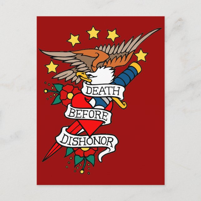 Death Before Dishonour Postcard (Front)