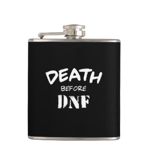 Death Before DNF Hip Flask
