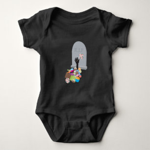 Death by Candy Halloween Design Baby Bodysuit