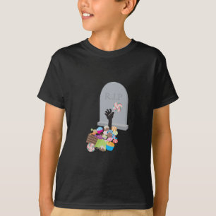 Death by Candy Halloween Design T-Shirt