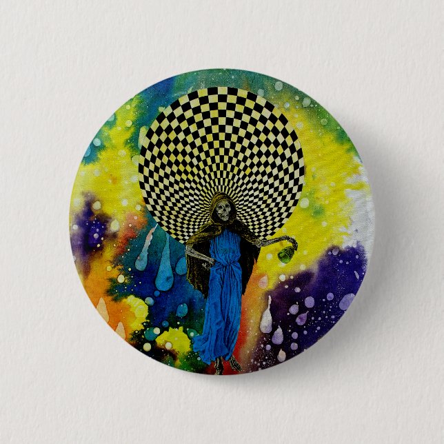 Death by Michael Moffa 2 Inch Round Button (Front)
