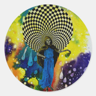 Death by Michael Moffa Classic Round Sticker