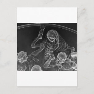 Death comes a callin' postcard