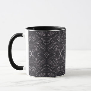 Death Dark Black Abstract Watercolor Art Mug