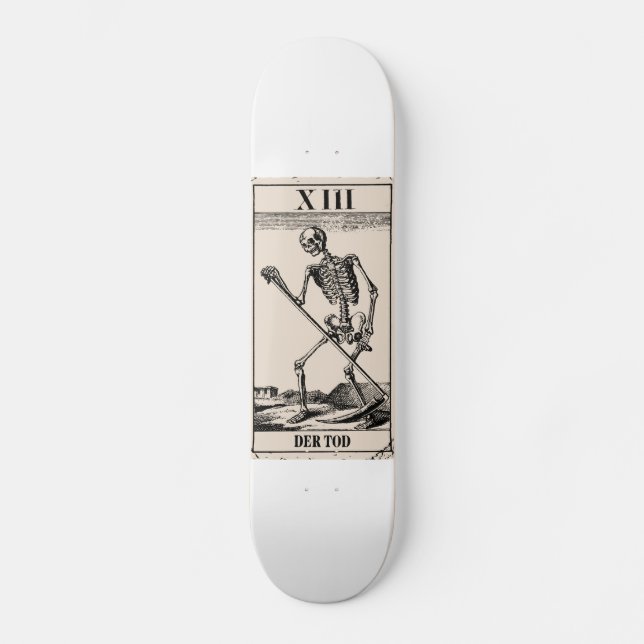 Death / Death Tarot Card Skateboard (Front)