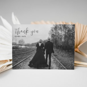 Death Do Us Part Wedding Thank You Card