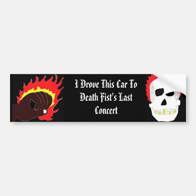 Death Fist Bumper Sticker (Front)