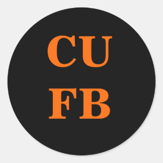 Death for FB Classic Round Sticker