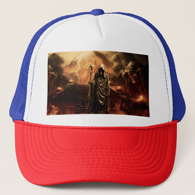 Death has no mercy trucker hat (Front)
