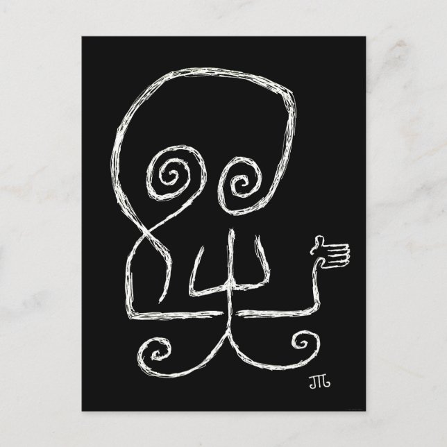 "Death Hates Goodbyes" (Noir) - Carte postale (Devant)