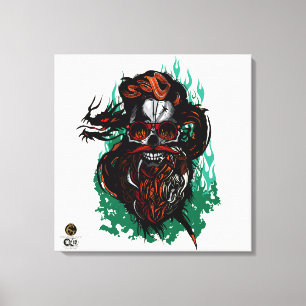 Death head G-Skulls Renegade series 10 of 12 Canvas Print