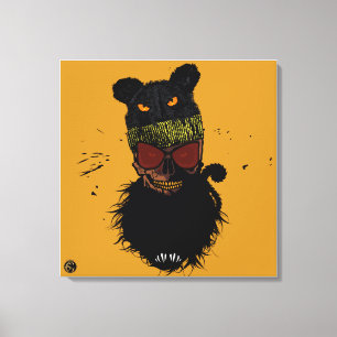 Death head punk hipster G-skulls skull the cat Canvas Print