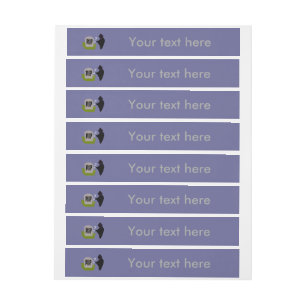 Death in the Cemetery Halloween Custom Labels