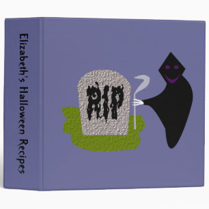 Death in the Cemetery Halloween Custom Recipe Binder