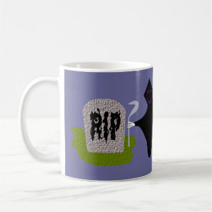 Death in the Cemetery Halloween Mug