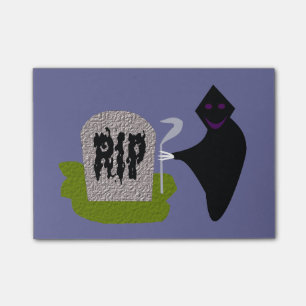 Death in the Cemetery Halloween Post it notes Pad