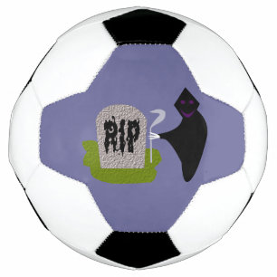 Death in the Cemetery Halloween Soccer Ball