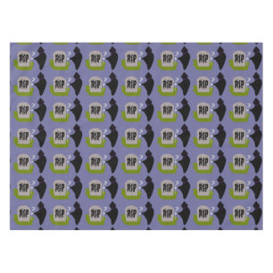 Death in the Cemetery Halloween Tablecloth