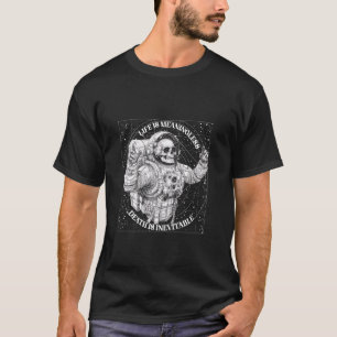 Death Inevitable Astronaut Skull Nihilist Aestheti T-Shirt