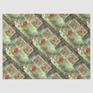Death Leaves A Heartache Poppy Sympathy Card Tissue Paper