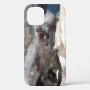 Death Maiden Original Abstract art Painting GRays  iPhone 12 Case