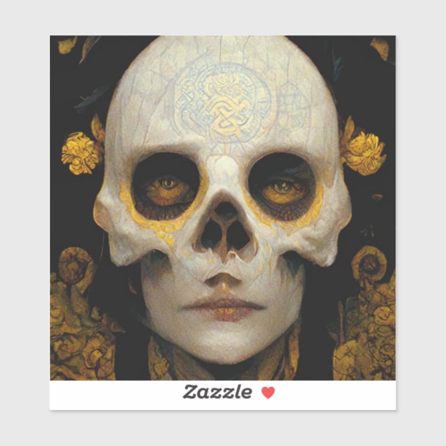 Death Mask Fantasy Sci-Fi Art (Sheet)