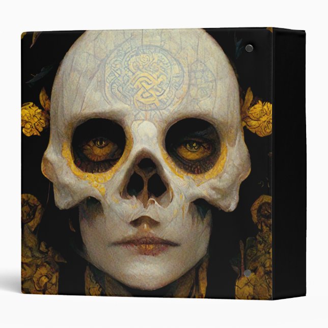 Death Mask Fantasy Sci-Fi Art Binder (Back/Spine)