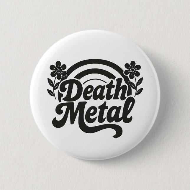 Death Metal 2 Inch Round Button (Front)