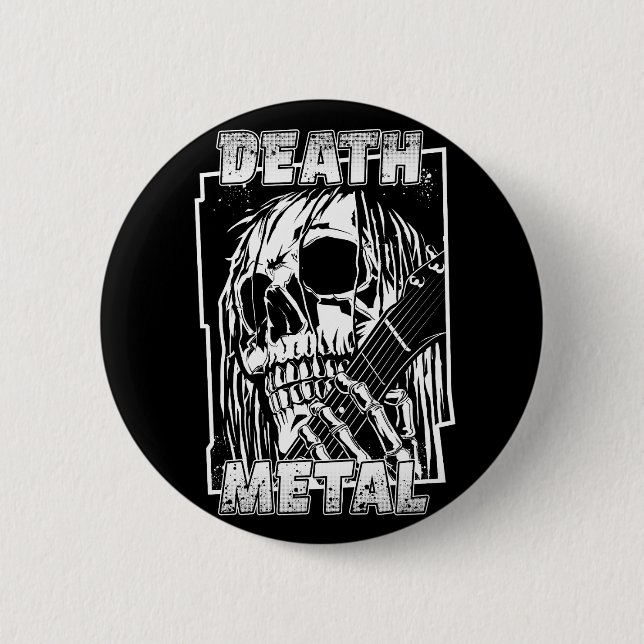 Death Metal 2 Inch Round Button (Front)