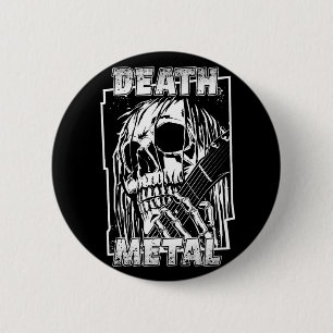 Death Metal 2 Inch Round Button