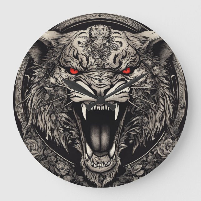 Death Metal Band Mascot Wall Clocks (Front)