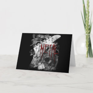Death Metal Guitar Card