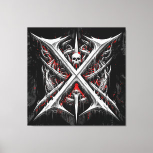 Death Metal Headbanger - Heavy Metal Metalheads Canvas Print