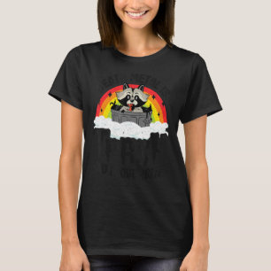 Death Metal Is Trash And I Love Trash Raccoon Meta T-Shirt
