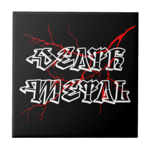 Death metal label tile