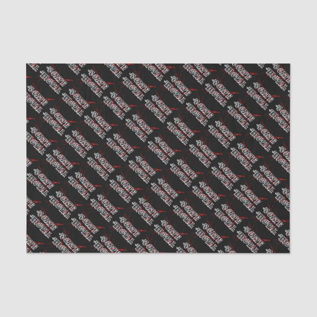 Death metal label tissue paper (Front)