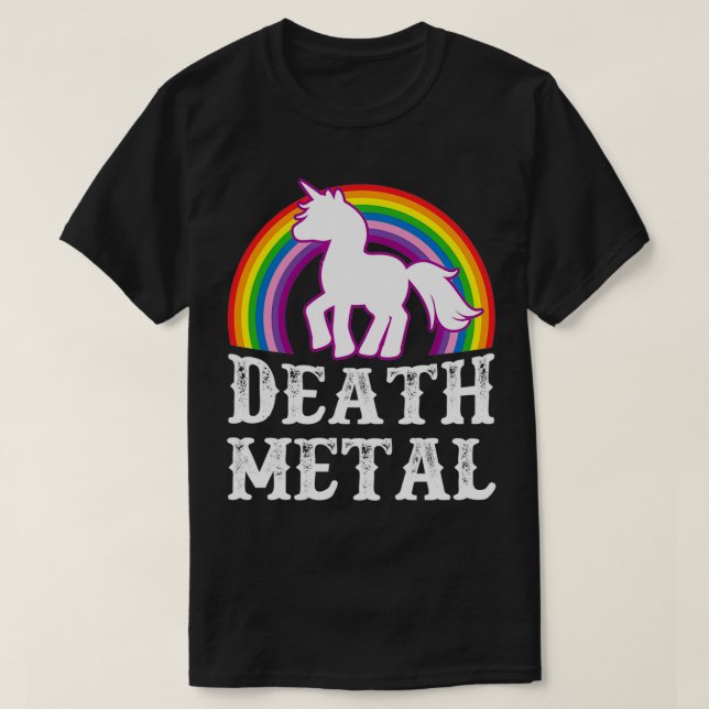 Death Metal Unicorn Essential T-Shirt (Design Front)