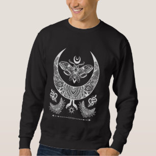 Death Moth Pagan Gothic Witchy Aesthetic Witchcraf Sweatshirt