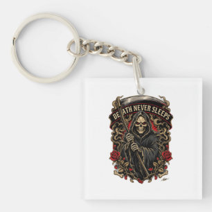 Death Never Sleeps Long Sleeve Keychain